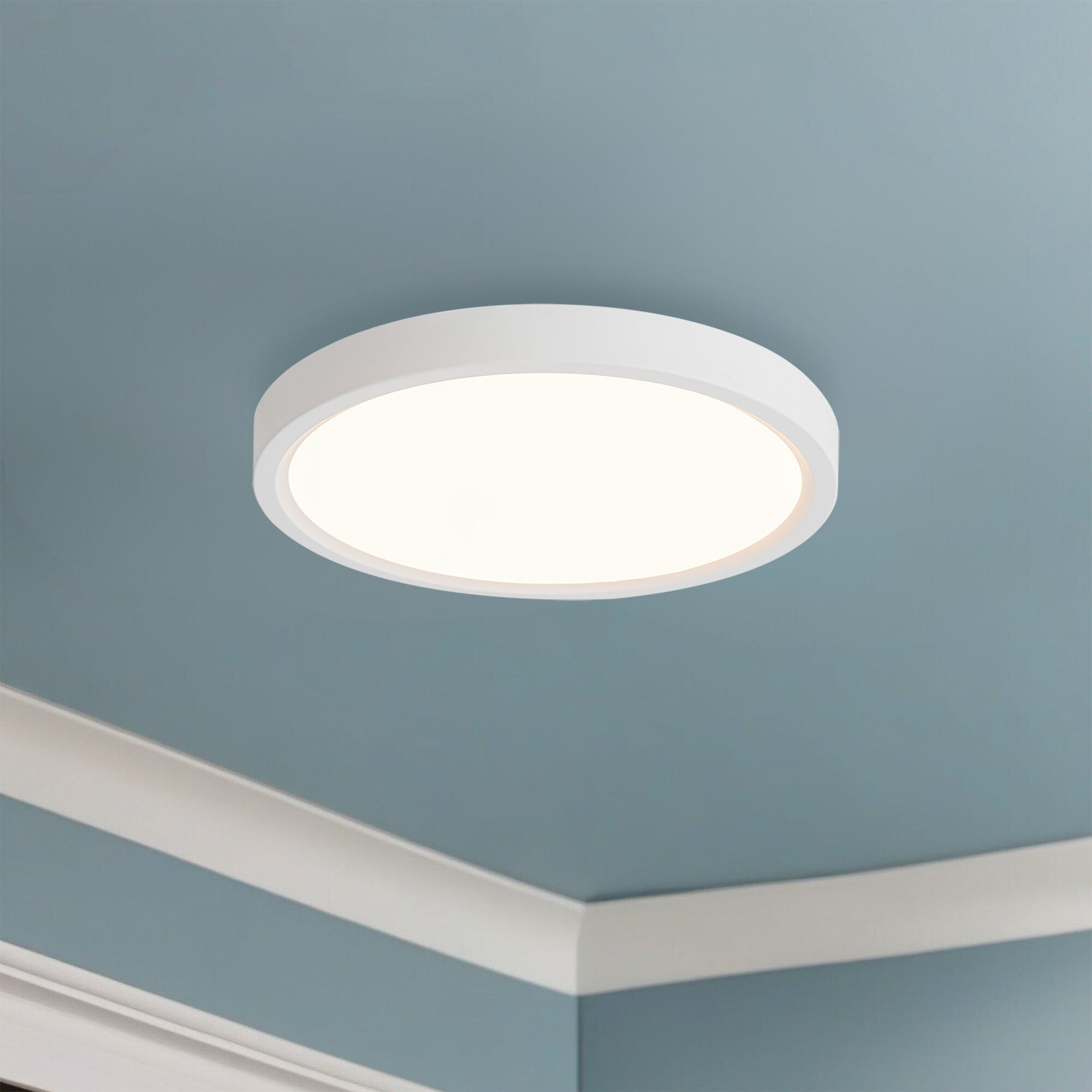 Mio LED 7.13 inch White Flush Mount Ceiling Light