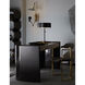 Violetta 23 inch 40 watt Matte Black/Antique Brass Table Lamp Portable Light