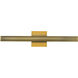 Vera Bath Vanity Light Wall Light in Brushed Gold
