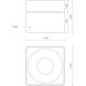Solo LED 5.13 inch White Flush Mount Ceiling Light