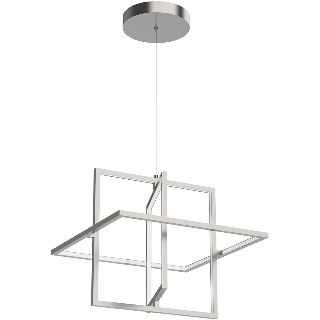 Mondrian Pendant Ceiling Light in Brushed Nickel