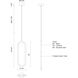 Huron LED 1 inch Brushed Gold Pendant Ceiling Light