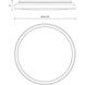 Hampton LED 16.88 inch Clear Flush Mount Ceiling Light