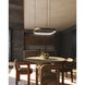 Yukon LED 31.5 inch Vintage Brass Pendant Ceiling Light