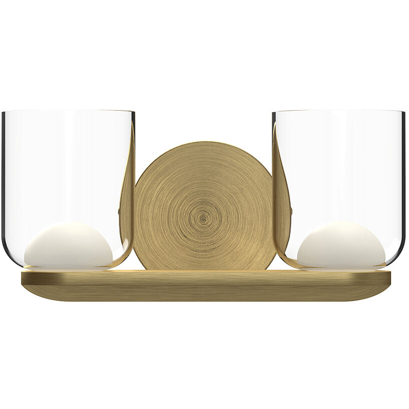 Cedar Vanity Light Wall Light in Brushed Gold