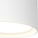 Uma 9.13 inch White Semi-Flush Mount Ceiling Light