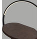 Maya 37.13 inch 14 watt Black and Walnut Floor Lamp Portable Light