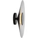 Cruz Wall Sconce Wall Light in Metal - Black and White, Spun Aluminum Shade