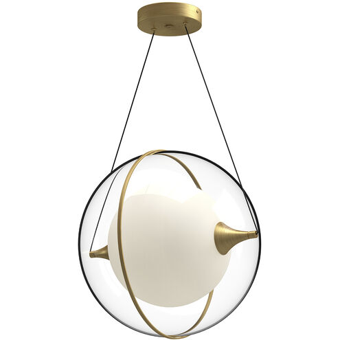 Aries LED 16 inch Brushed Gold Pendant Ceiling Light