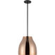 Trinity Pendant Ceiling Light in Copper Glass