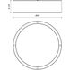 Dalton LED 20 inch Black Organza Flush Mount Ceiling Light