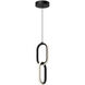 Airen LED 5.25 inch Black Pendant Ceiling Light