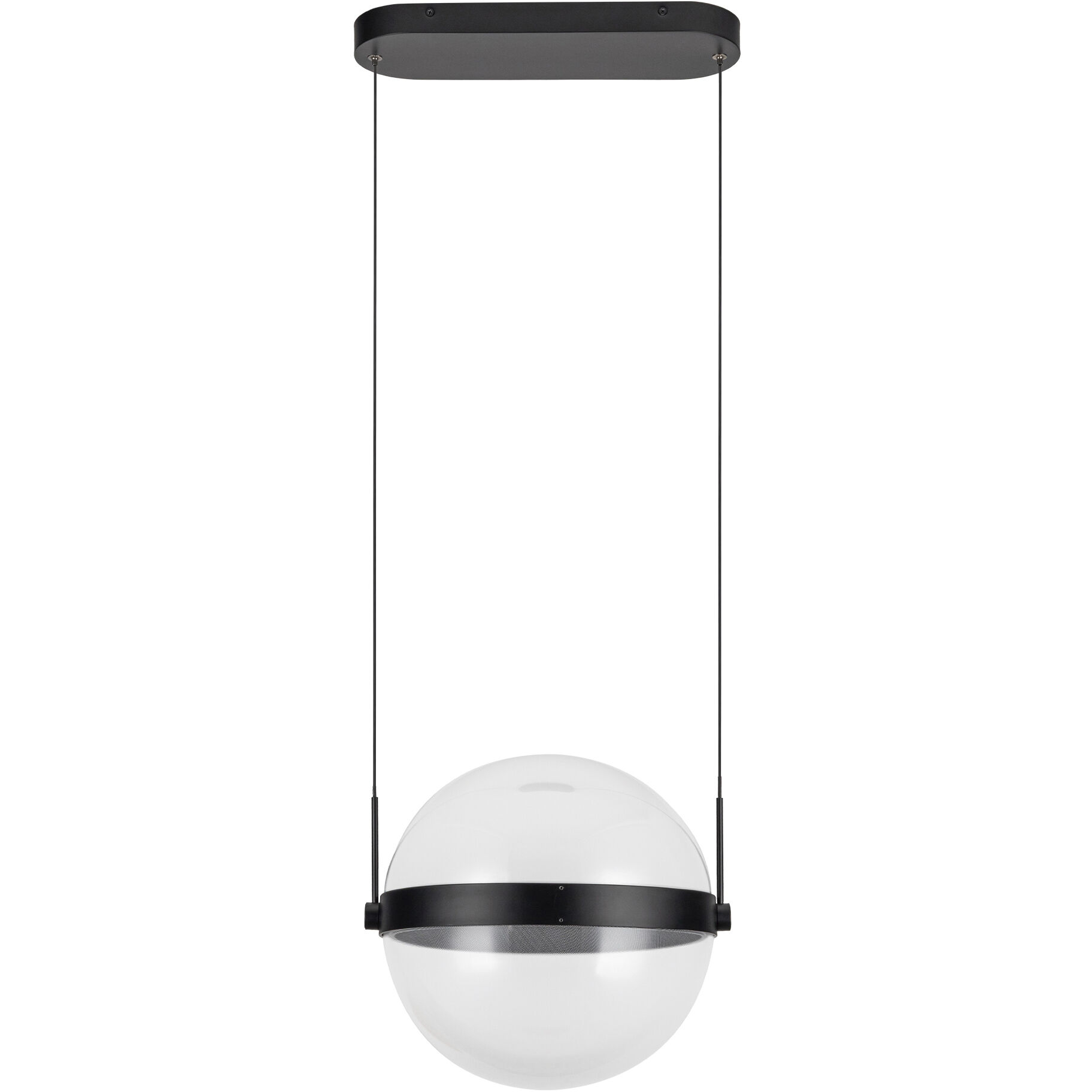 Pisces LED 11.88 inch Black/Light Guide Pendant Ceiling Light