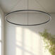 Cerchio LED 59 inch Black Pendant Ceiling Light