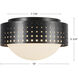 Astoria 2 Light 10 inch Vintage Brass Flush Mount Ceiling Light