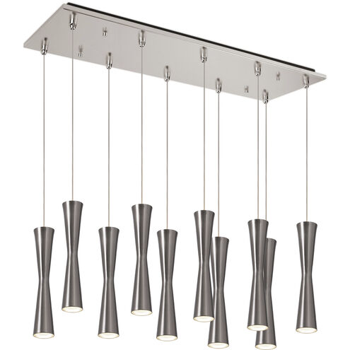 Robson LED 8.25 inch Brushed Nickel Multi Pendant Ceiling Light
