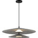 Cruz LED 24 inch Felt - Gray Pendant Ceiling Light in Felt Shade