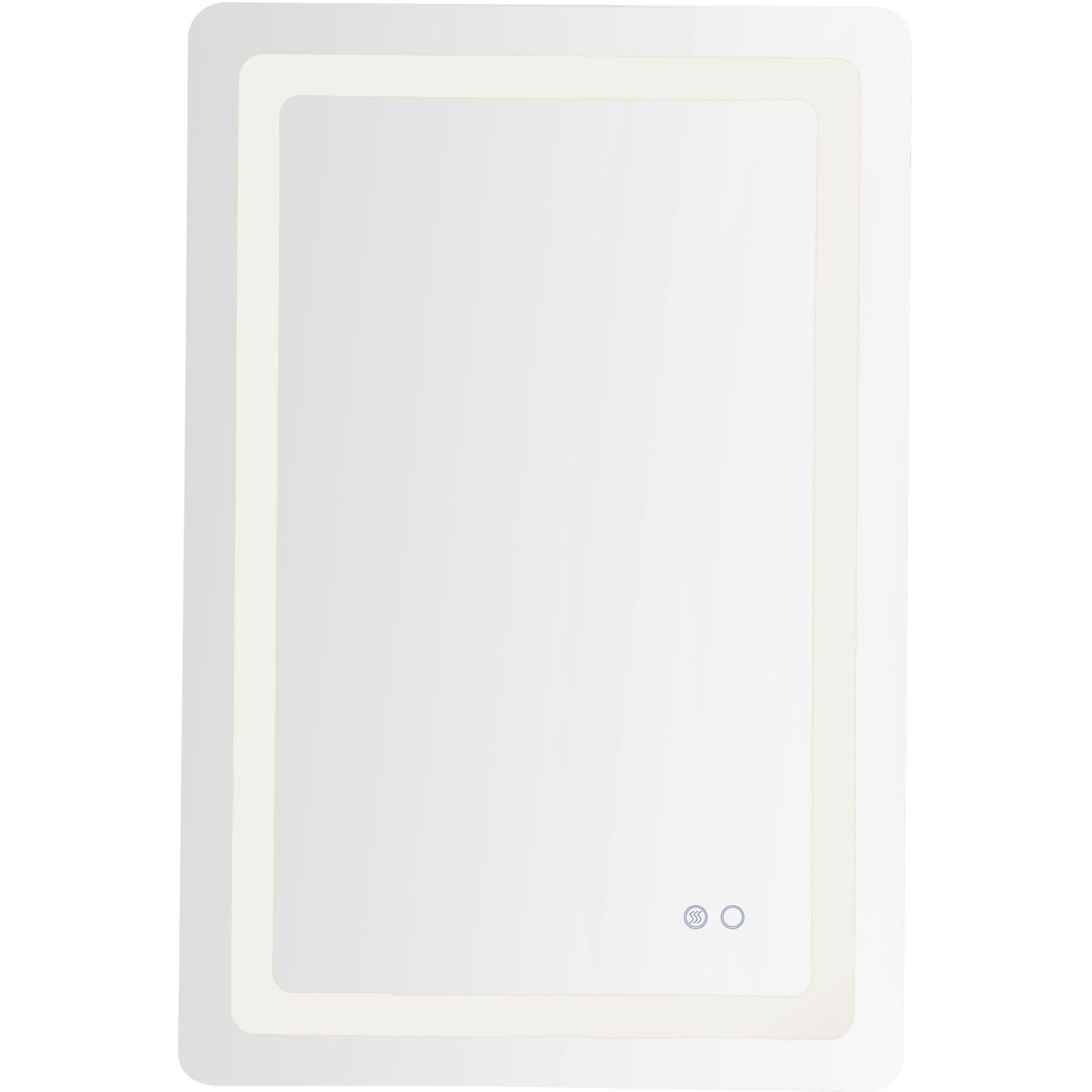 Seneca 36 X 24.13 inch Sandblasted Merc Edge Wall Mirror