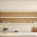 Vega Linear Pendant Ceiling Light in Brushed Gold