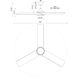 Owens 56 inch Matte Black Ceiling Fan