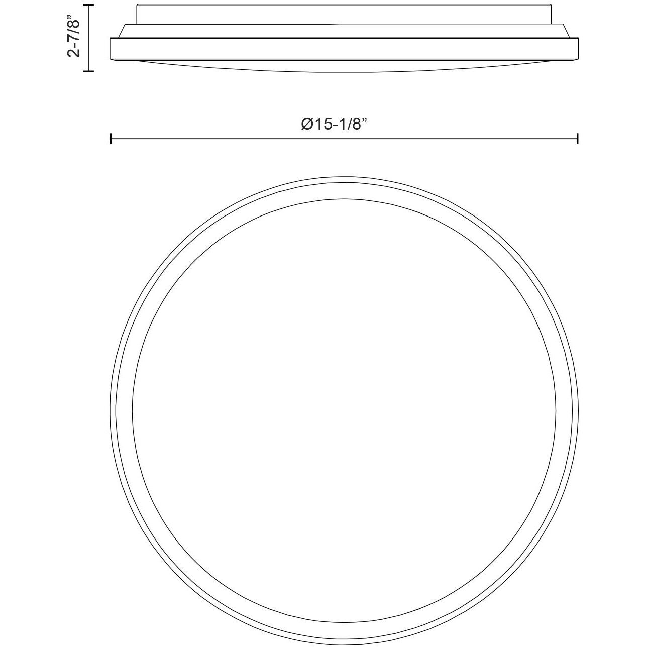 Brook LED 15.13 inch Black Flush Mount Ceiling Light
