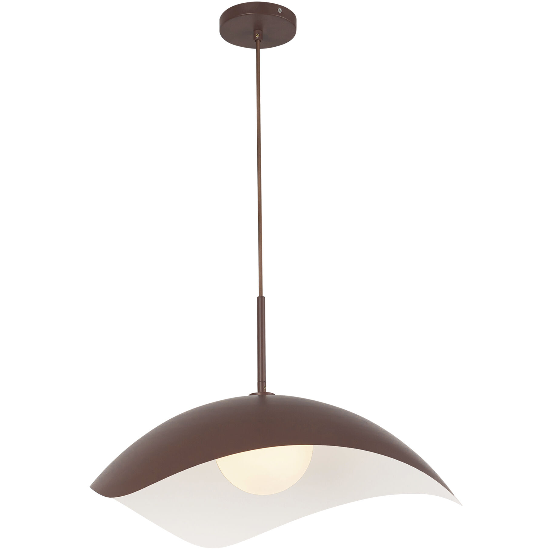 Kirby Pendant Ceiling Light in Burgundy