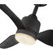 Hugo 52 inch Matte Black Exterior Ceiling Fan