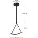 Mobil LED 1.5 inch Black Pendant Ceiling Light