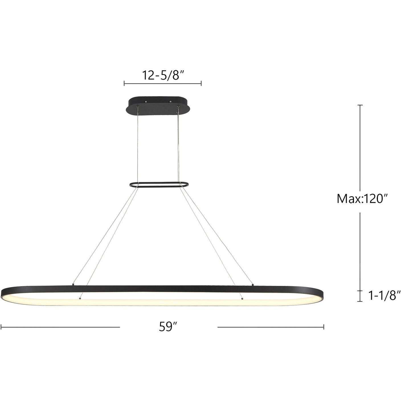 Eerie Pendant Ceiling Light in Black