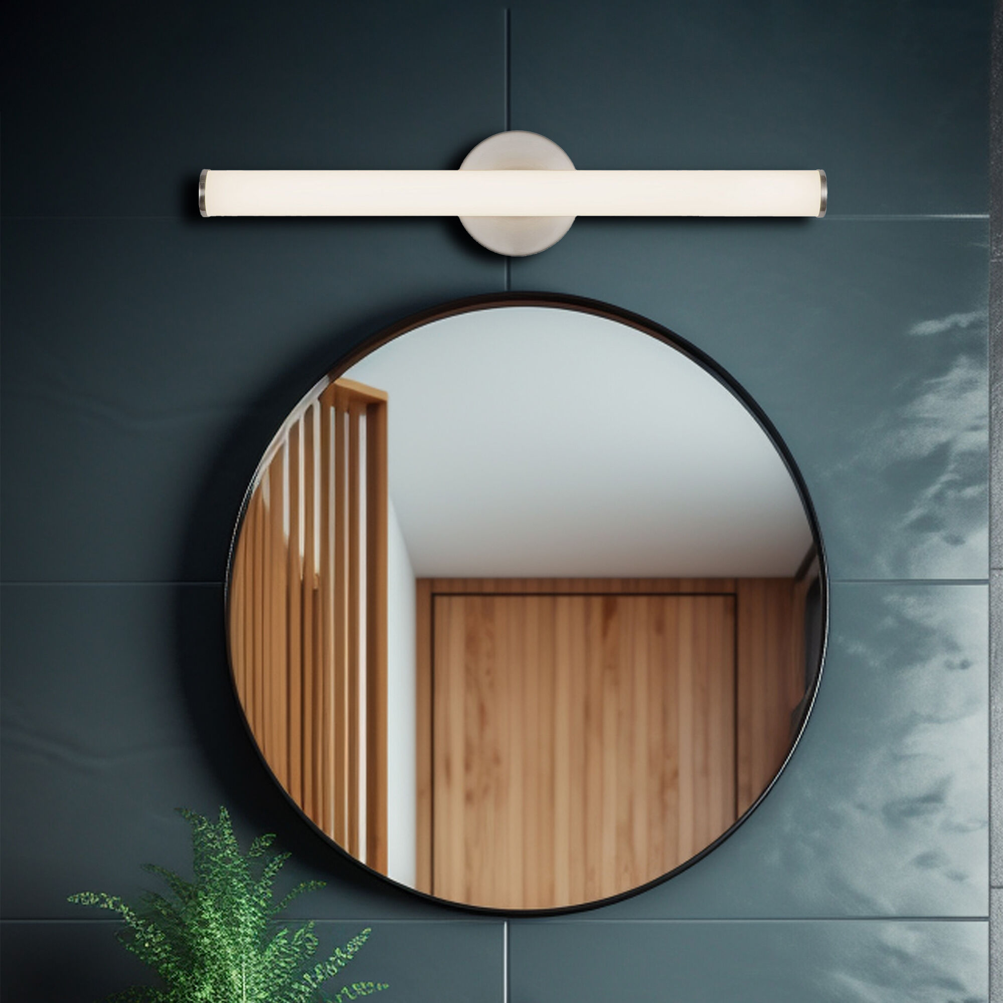 Tectra 1.88 inch Brushed Nickel ADA Wall Sconce Wall Light