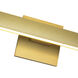 Vera LED 52.88 inch Brushed Gold Bath Vanity Light Wall Light
