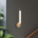 Wick 5.13 inch Vintage Brass Wall Sconce Wall Light