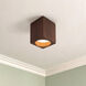 Bosco 5 inch Walnut Flush Mount Ceiling Light