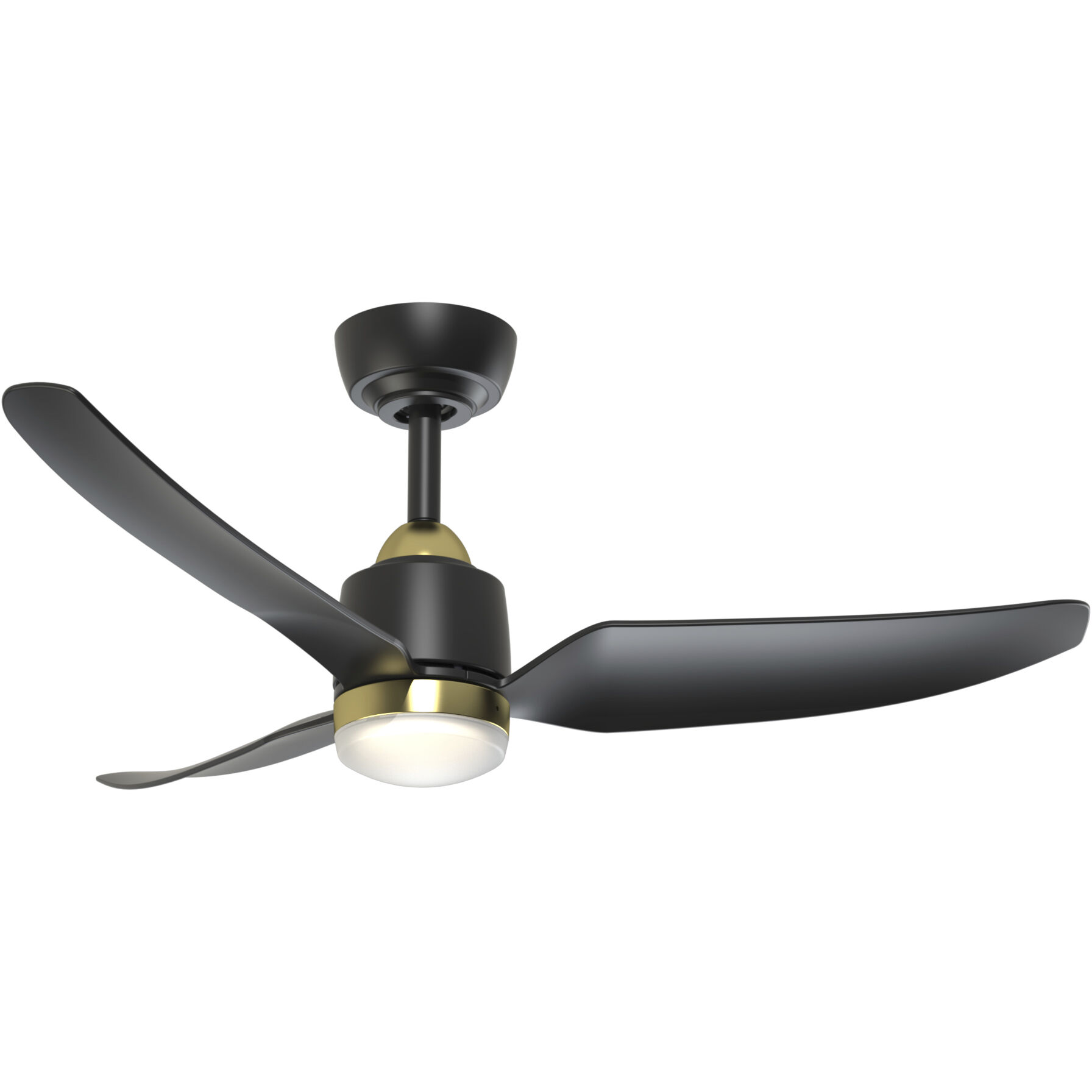 Hugo 42 inch Brushed Gold/Matte Black Ceiling Fan