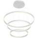 Cerchio LED 31.5 inch White Chandelier Ceiling Light