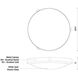 Floyd LED 13 inch Brushed Nickel Flush Mount Ceiling Light