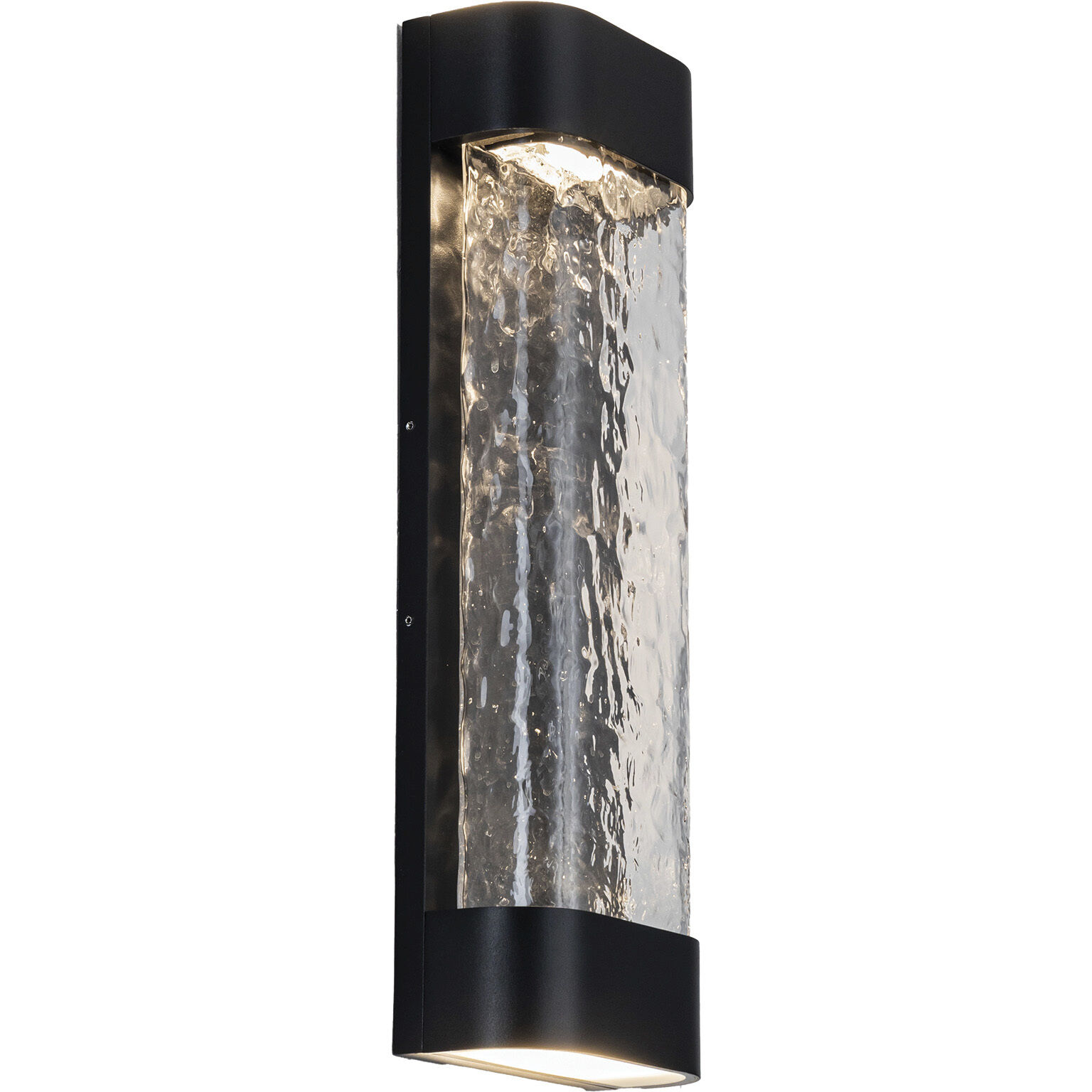Moondew LED 18 inch Black Exterior Wall Sconce