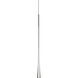 Taper LED 1.25 inch Chrome Pendant Ceiling Light