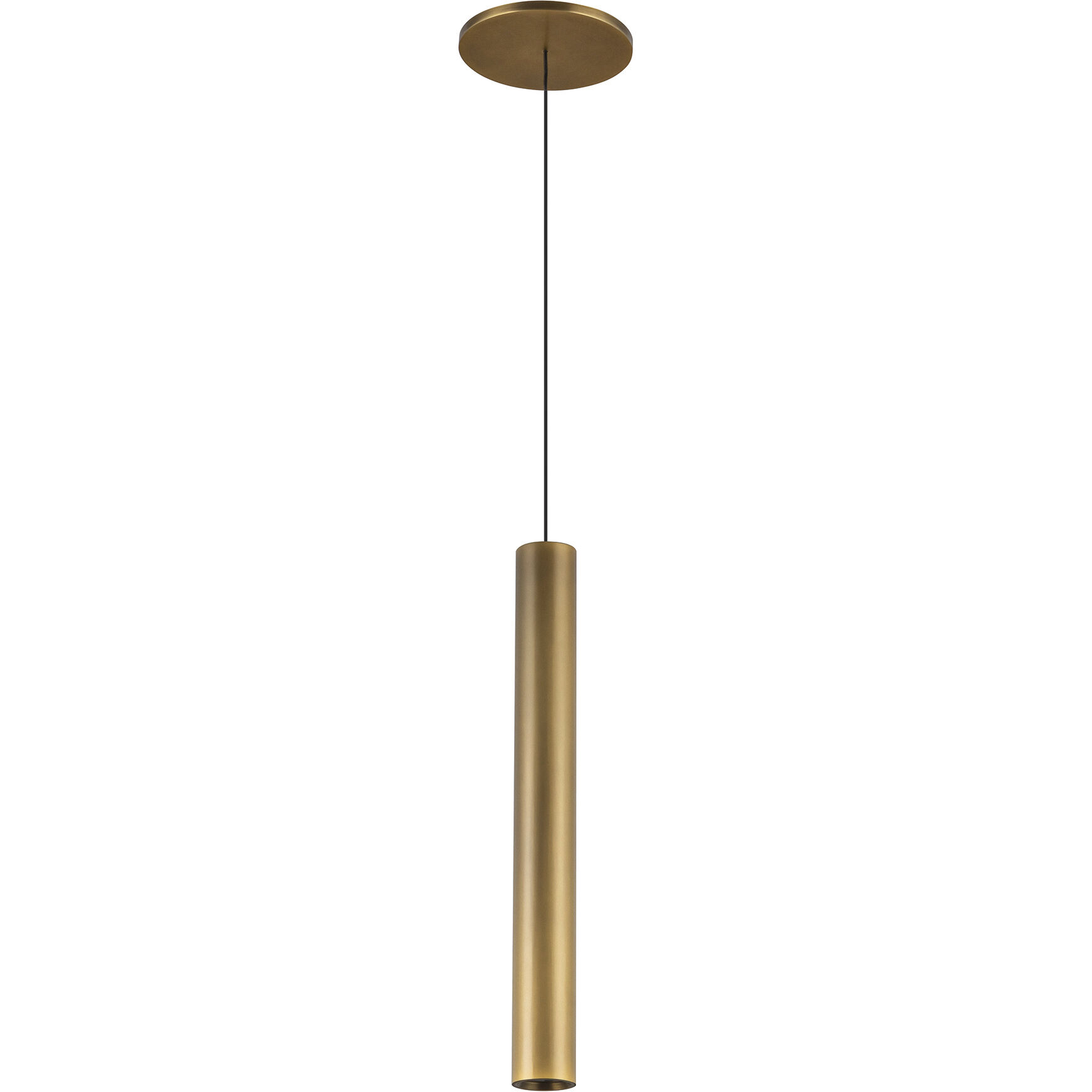 Mason LED 1.63 inch Vintage Brass Pendant Ceiling Light