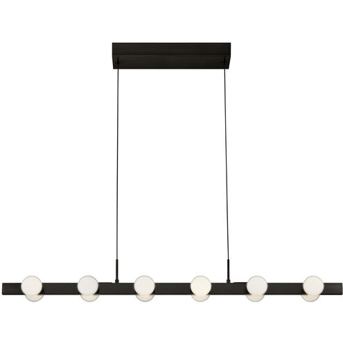 Rezz LED 36 inch Black Linear Pendant Ceiling Light
