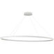 Ovale Linear Pendant Ceiling Light in White