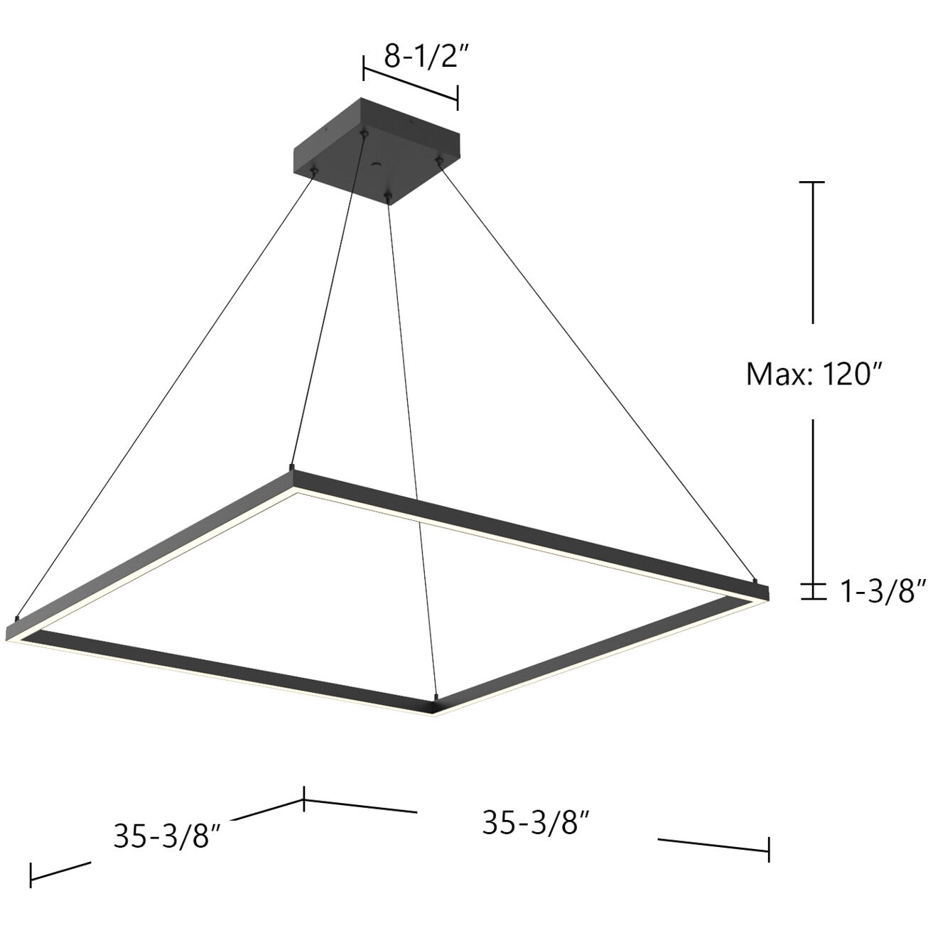 Piazza Pendant Ceiling Light in Brushed Gold