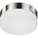 Lomita 2 Light 11.5 inch Brushed Nickel Flush Mount Ceiling Light