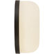 Jada 5 inch Black and Opal Glass ADA Wall Sconce Wall Light