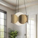 Ciel 1 Light 10.13 inch Brushed Gold Chandelier Ceiling Light