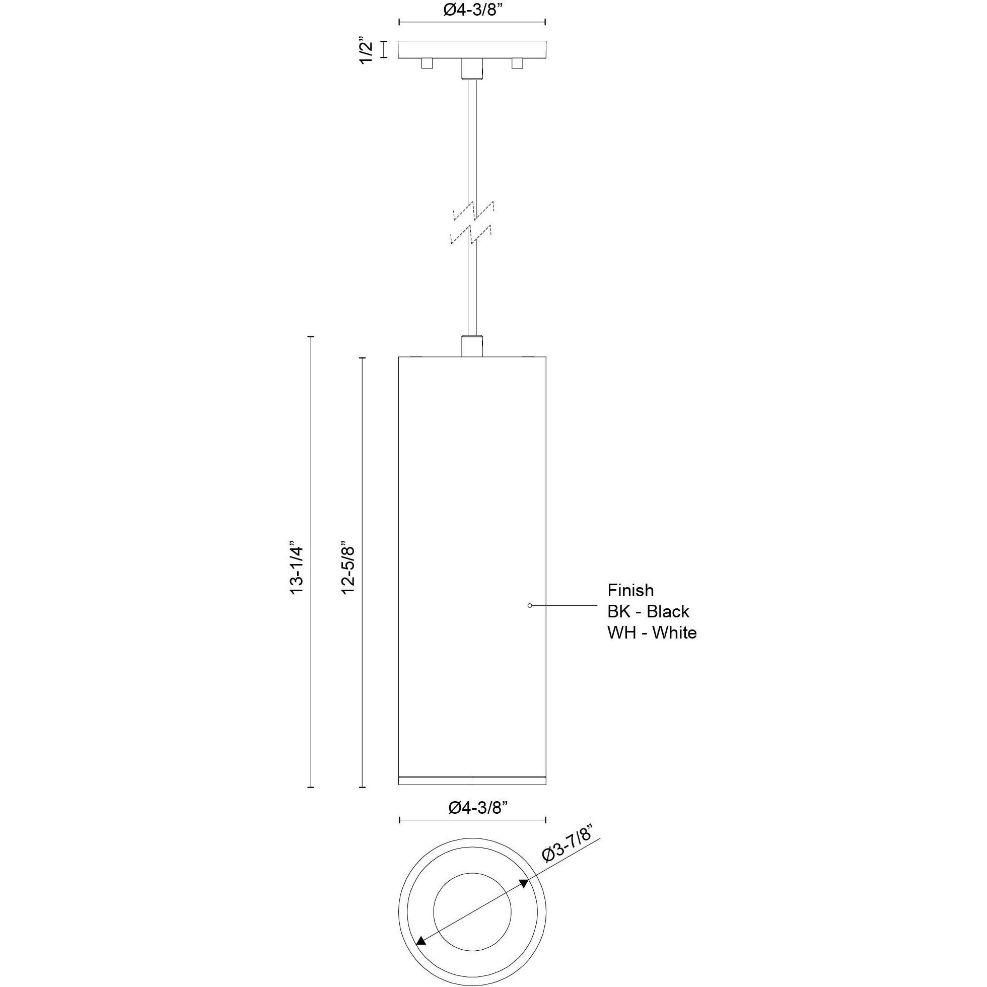 Lorna LED 4.38 inch White Pendant Ceiling Light