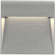 Casa LED 7 inch Grey Exterior Wall Sconce in Gray