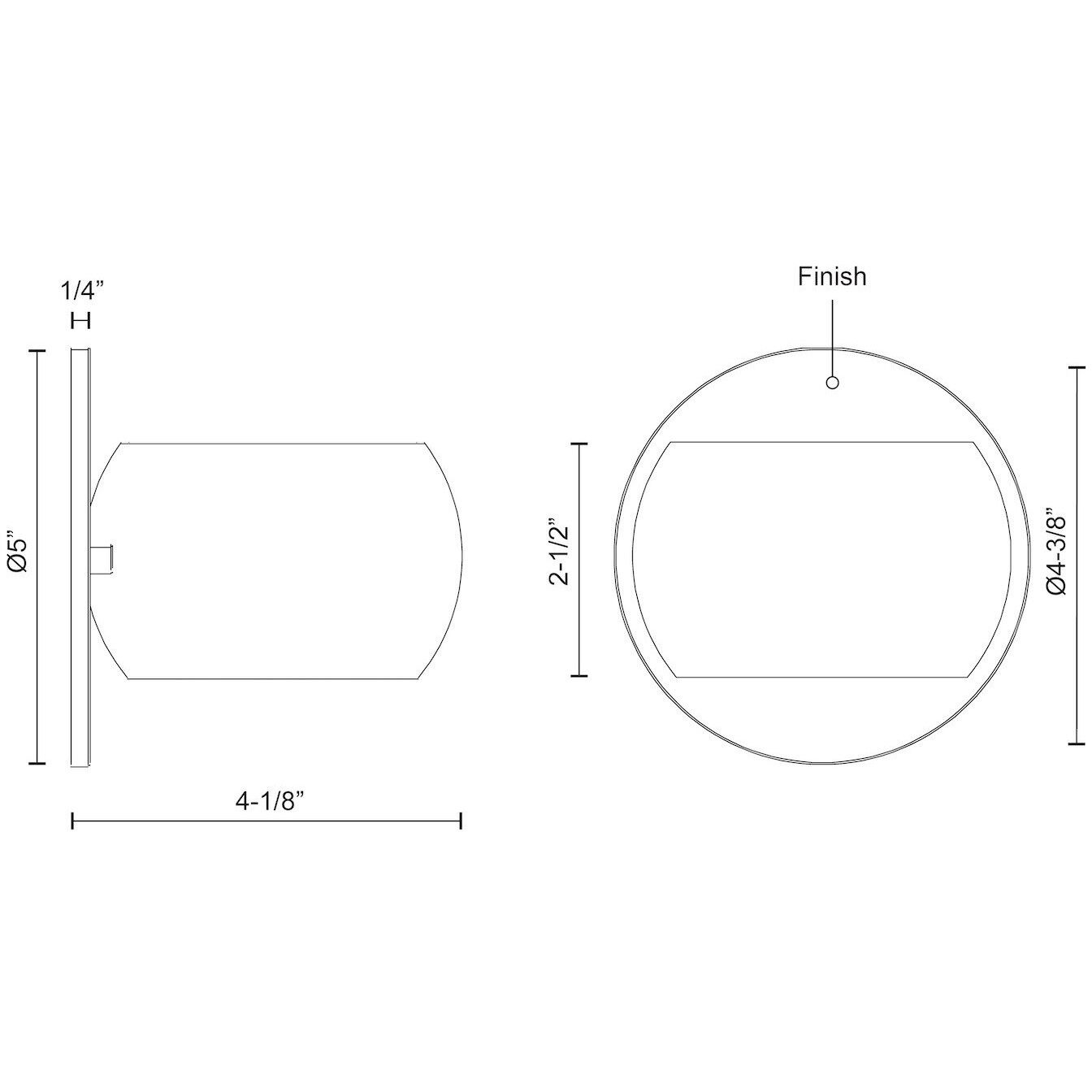 Flux Wall Sconce Wall Light in Gloss Black