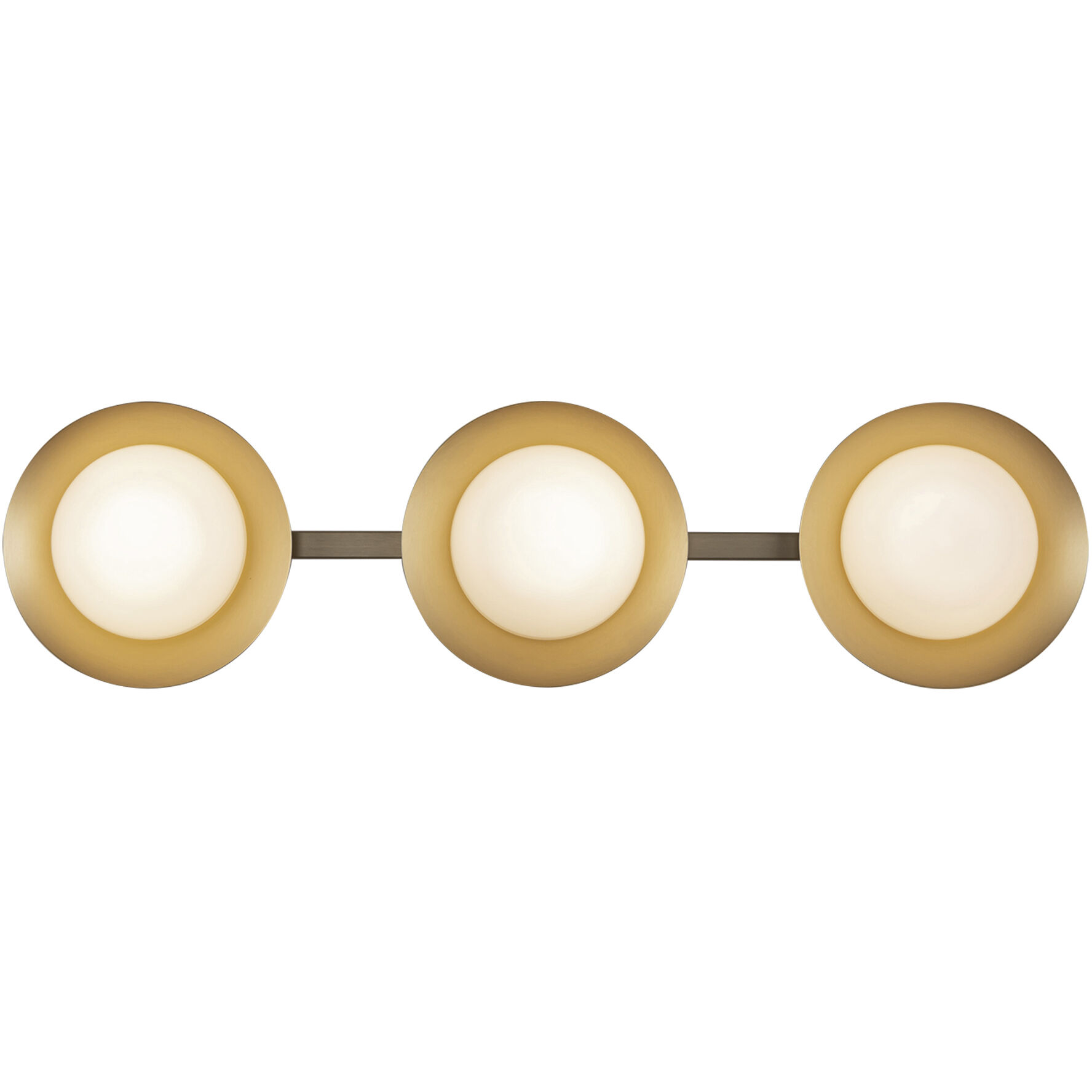 Cleo Bath Vanity Light Wall Light in Brushed Gold