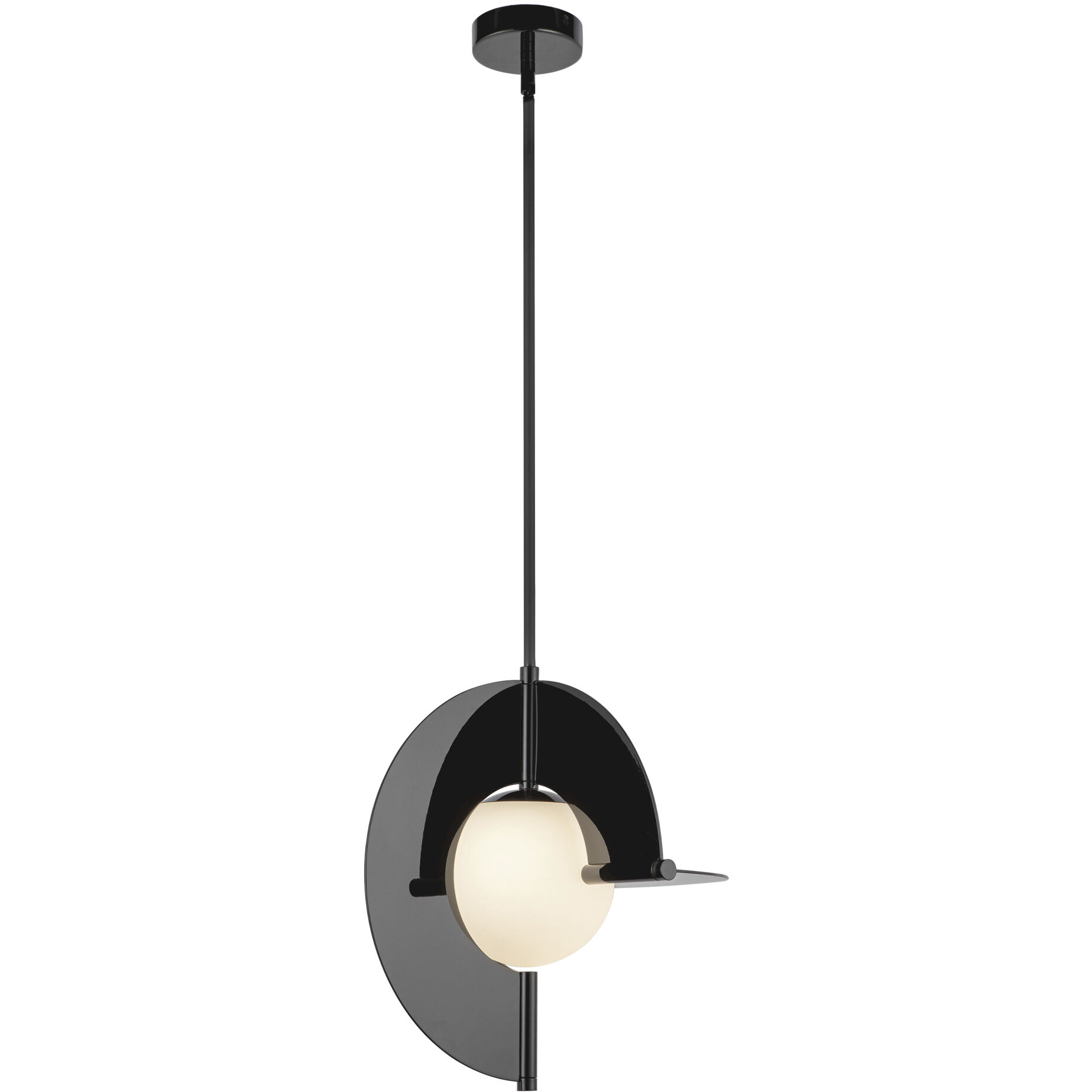 Scorpio Pendant Ceiling Light in Glossy Black